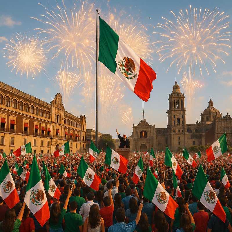 Mexico commemorates independence victory