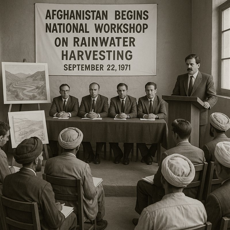 Afghanistan Begins National Workshop on Rainwater Harvesting
