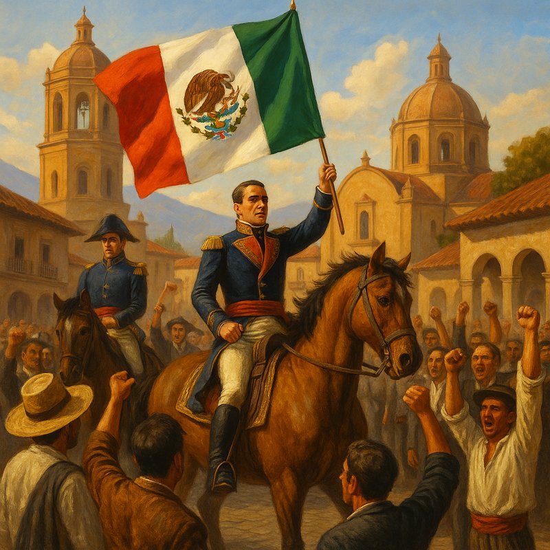 Mexico formally gains independence from Spain