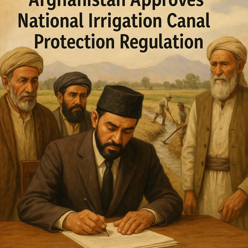 Afghanistan Approves National Irrigation Canal Protection Regulation