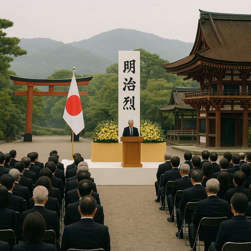 Japan commemorates Meiji era historical events