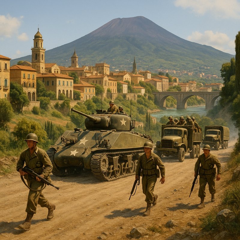 Allied forces advance toward Naples