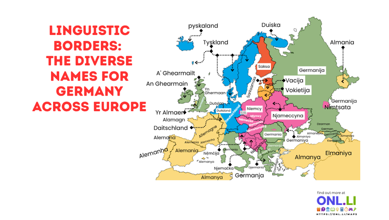 Linguistic Borders: The Many Names for Germany Across Europe